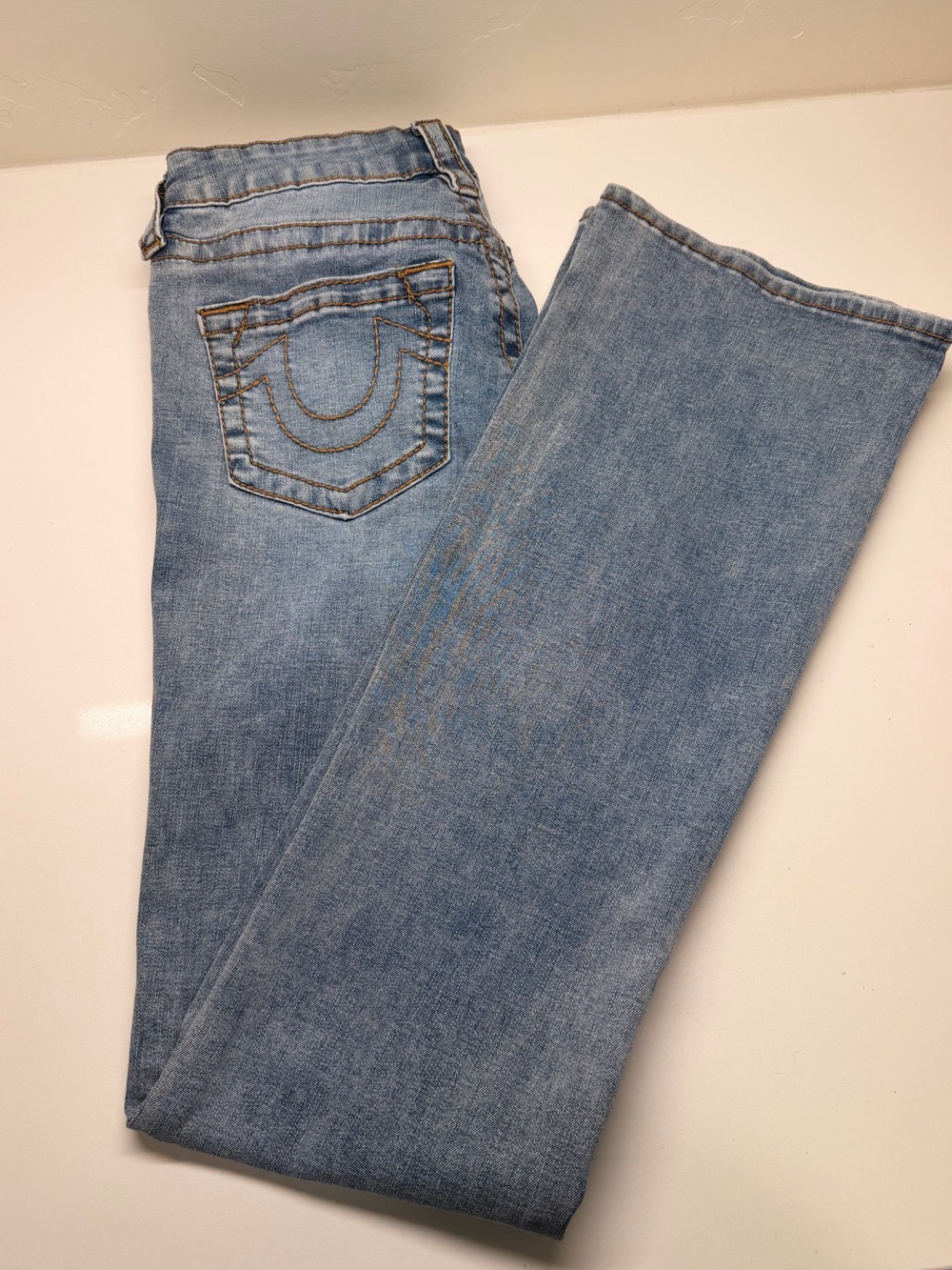 True Religion Light Blue Boot Cut Jeans